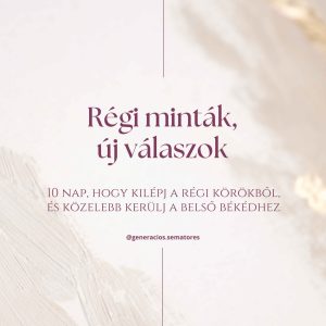 Régi minták, új válaszok kurzus